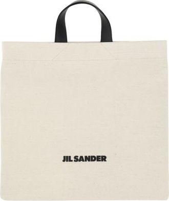 Jil Sander Sand Canvas Shopping Bag