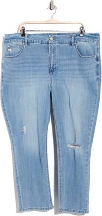 Seven 7 Tummyless Ankle Straight Leg Jeans in Distressed at Nordstrom Rack, Size 18W