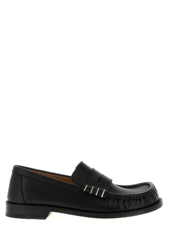 J.W.Anderson Black Calfskin Slip-On Mens Loafers