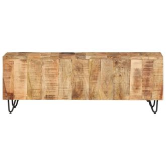 Berkfield Home TV Cabinet 110x30x40 cm Solid Wood Mango | Size: 110 x 30 x 40 cm