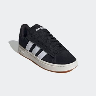 adidas Sneaker ADIDAS SPORTSWEAR GRAND COURT ALPHA, Herren, Gr. 38,5, schwarz-weiss (core schwarz, ftwr wei&szlig;, gum10), Leder, Synthetik, Schuhe Sneaker, Desig