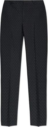Alexander McQueen Broek met een opvallend schedelmotief - Heren - Nette broeken - Zwart - L - Leer - Broeken