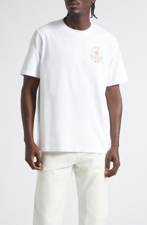 Casablanca Classic Graphic T-Shirt in White Jersey at Nordstrom, Size X-Large