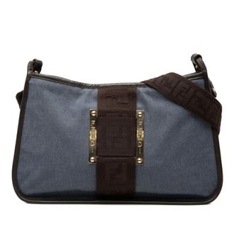 Fendi Pre-owned Fendi Denim Pochette Crossbody Ladies U7XWOV5C8B1CNAUB