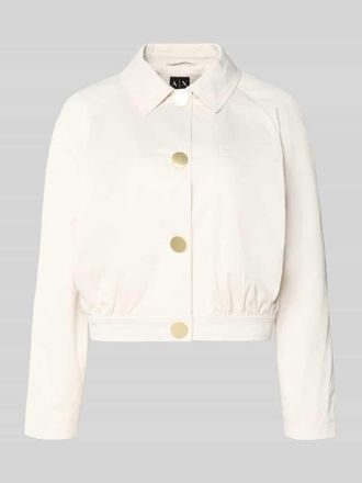 A|X Armani Exchange Blouson mit Brusttasche in Offwhite, Gr&ouml;&szlig;e XL