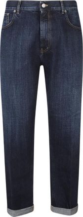 Dondup Ervin five-pocket Jeans - Heren - Slim Fit Jeans - Blauw - W31 - Katoen - Jeans
