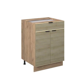 Vicco Muebles Bajos Fame-line, Panel De Roble, 60 Cm Con Caj&oacute;n, Sin Encimera