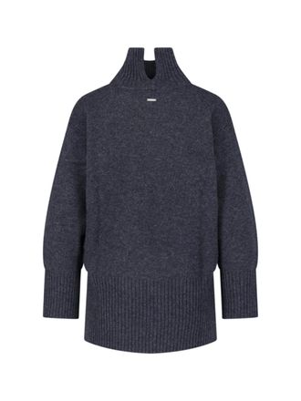 Calvin Klein Grey Wool Turtleneck Sweater