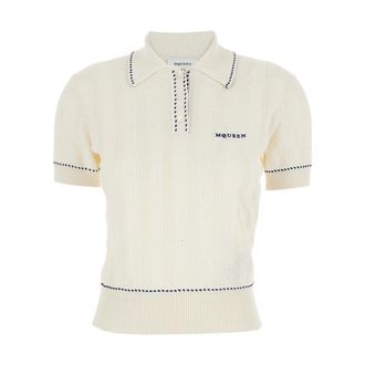 Alexander McQueen Dames, Tops, Wit, Maat: M Viscose