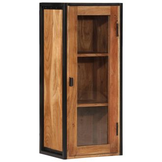 vidaXL Mueble De Ba&ntilde;o Madera Maciza De Acacia Y Hierro 40x30x90 Cm Vidaxl