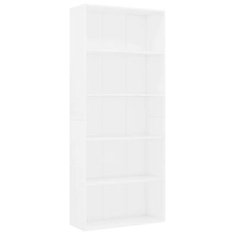 vidaXL Vidaxl - Estanter&iacute;a De 5 Niveles Madera Contrachapada Blanca 80x30x189cm