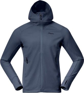 Bergans Rabot Merino Tech Midlayer Hoodie Merinohoodie f&uuml;r Herren | blau