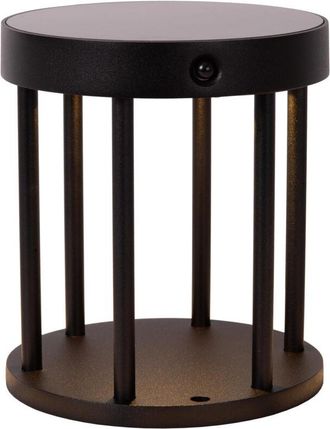 Lucide Lucide - Jackson Bollard light- Solar Ø16cm led Dim to warm 2850K/3150K IP54 - Day/Night Sensor - Black