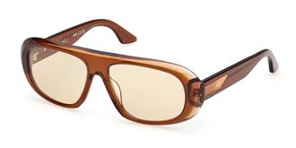 GCDS GD0067 47J Mens Sunglasses Brown Size 56