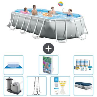Intex Piscina Prism Frame Oval - 503x274x122 Cm - 8-piezas S599
