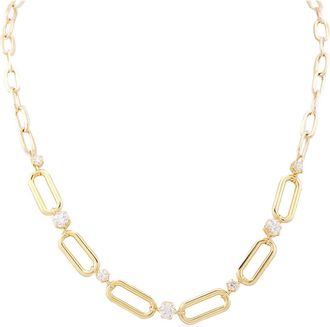 Swarovski Constella Necklace Chain Gold Shiny White