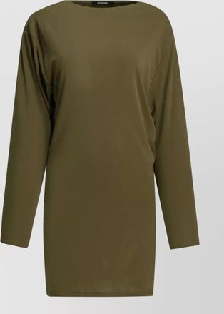 Jacquemus mistral short dress draped back design