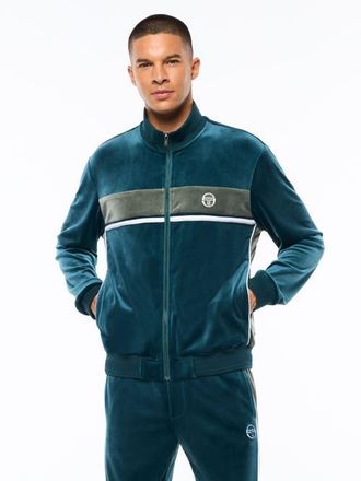 Sergio Tacchini Forato Velour Track Jacket in Mediterranea at Nordstrom, Size Xxx-Large