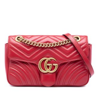 Gucci Pre-owned Gucci Medium GG Marmont Matelasse Calfskin Shoulder Bag Ladies TH6CI5TNDZA3X9K3