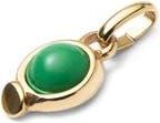 UNOde50 Charm with Green Stone in Gold at Nordstrom