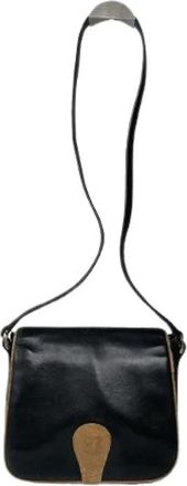 Celine Pre-owned Leren Crossbodytas - Dames - Vintage Schoudertas - Zwart - ONE Size - Leer - Vintage