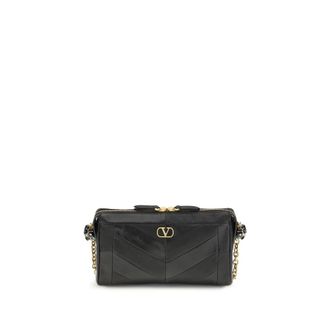 Valentino Garavani Panthea Small Chevron Shoulder Bag