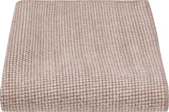 King & Priory Champagne Brown Waffle Pocket Square, Handkerchief