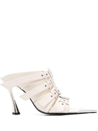 MUGLER 95mm Fang sandalen - Beige