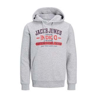 Jack & Jones Hoodie Jjxx Denim Stijl - Heren - Hoodies - Grijs - L - Denim - Hoodies & sweatvesten