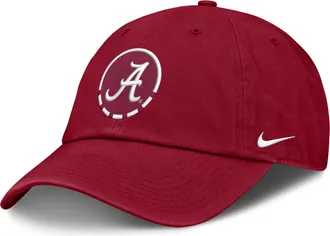 Nike Alabama Natural Club Nike Mens College Adjustable Hat in Red | NC0169WABN-YW8