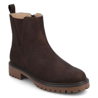 Journee Collection Womens Junnah Medium and Wide Width Pull-on Chelsea Boots