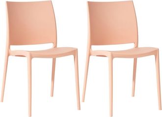 Clp Clp - Juego De 2 Sillas De Jard&iacute;n Meton Melocot&oacute;n