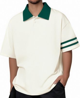 Generic Mens Breathable Golf Polo Shirt Breathable Quick Dry Golf Polo Shirt Summer Outdoor Lightweight Short Sleeved Shirts Athletic Plus Sizes Sports Wrinkl