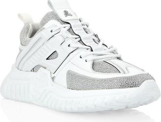 Philipp Plein Runner Stones Unisex in White at Nordstrom, Size 46