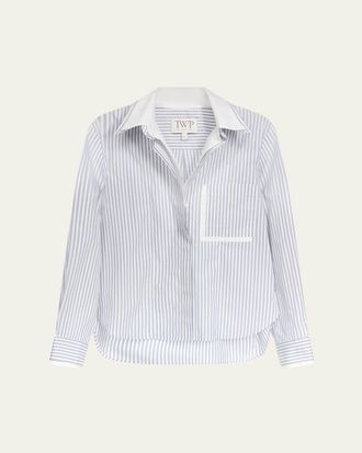 TWP Double Layer Boyfriend Shirt