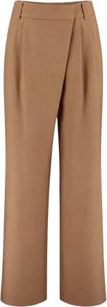 Harper & Yve Sydney Wijde Broek - Dames - Broeken - Bruin - Maat: S Poliester