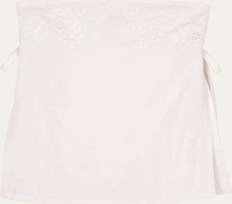 Ciao Lucia Sebastian Embroidered Strapless Top