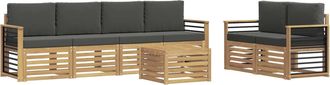 vidaXL Conjunto De Sof&aacute;s De Exterior 7 Uds. Vidaxl