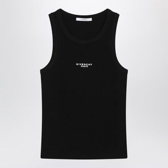 Givenchy Black Slim Cut Tank Top With Logo