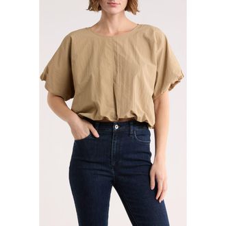 Hunter Crop Bubble Top in Clay at Nordstrom Rack, Size X-Large