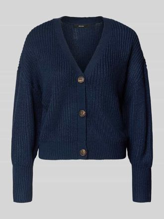 Vero Moda Oversized Strickjacke mit V-Ausschnitt Modell LEA in Dunkelblau, Gr&ouml;&szlig;e XS