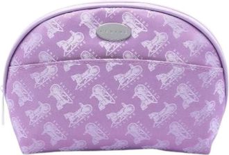 Celine Pre-owned Canvas Cosmetic Pouch - Dames - Vintage Mini Tas - Paars - ONE Size - Leer - Vintage