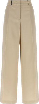 PESERICO Palazzo Pants Beige