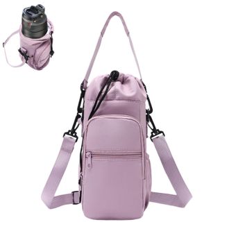 Generic Water Bottle Shoulder Bag-Outdoor Companion,Bottle Holder Pack with Phone Pocket,Large Capacity Crossbody Water Bottles Bag