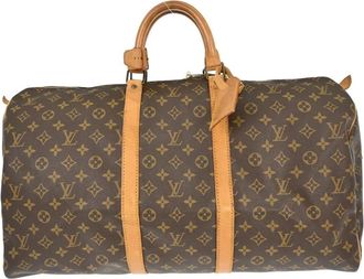 Louis Vuitton Pre-owned Weekend Bags, female, Brown, Size: ONE SIZE Pre-owned Keepall Travel Bag