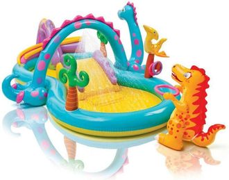 Intex Piscina Hinchable Tobogan Dinoland 302 X 229 X 112 Cm - 57135