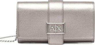 A|X Armani Exchange Jodie logo-buckle wallet - Grey