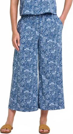 Toad & Co Sunkissed Wide Leg Crop Pants In Canal Print
