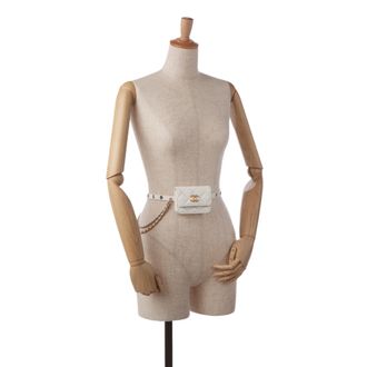 Chanel Chanel Riemtas Gequilt Leer