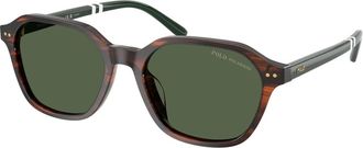 Polo Ralph Lauren Zonnebril - Heren - Zonnebrillen - Groen - 54 MM - Accessoires